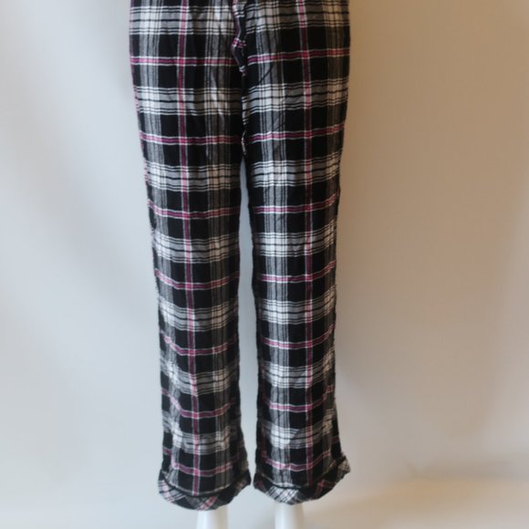 Womens Rails Clara Black Fuchsia White Plaid Drawstring Pajama Bottoms XS * - Picture 6 of 9